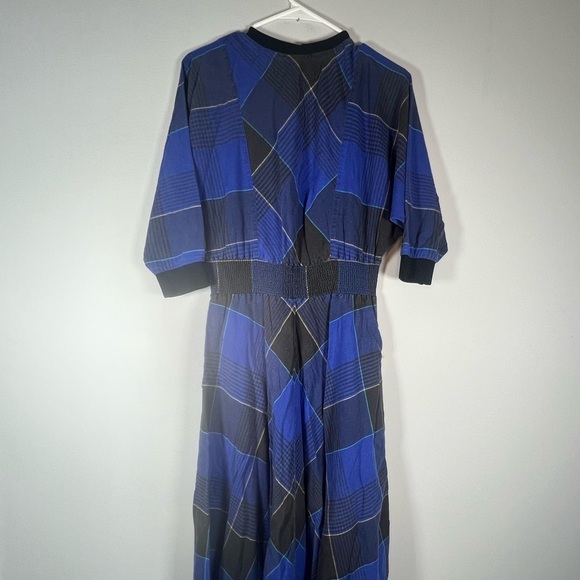 Vintage Carol Anderson California Plaid Midi Maxi Dress Medium - Picture 7 of 8